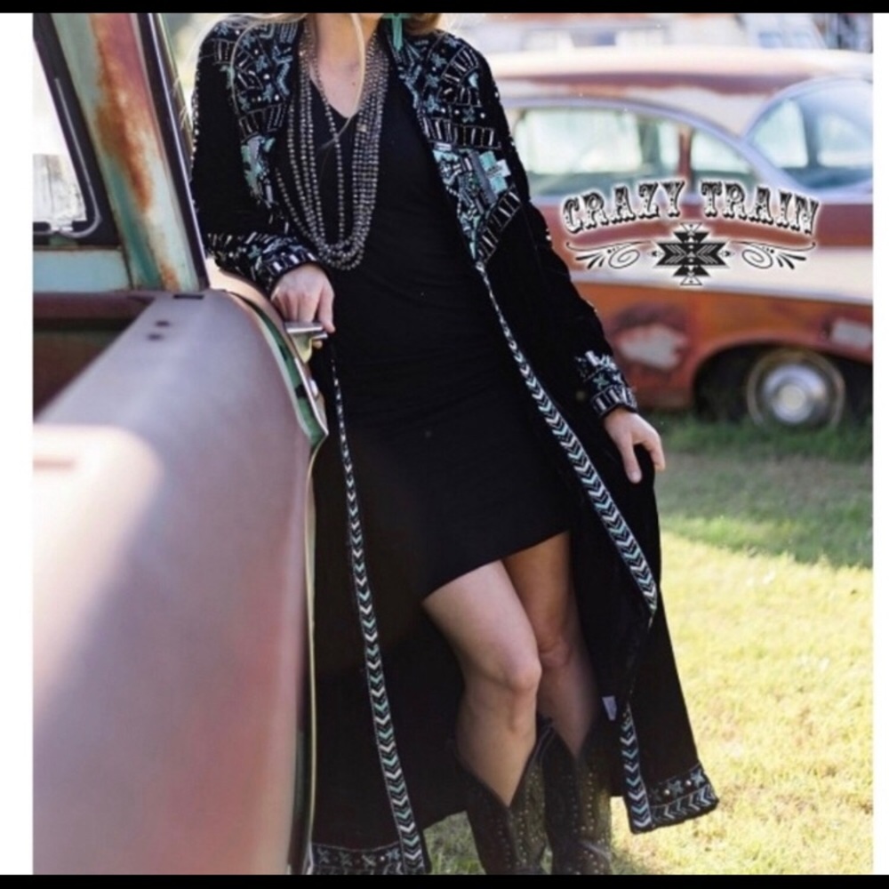 Western velvet duster